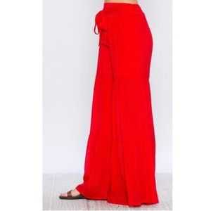 Flying Tomato Wide Leg Gauze Pants